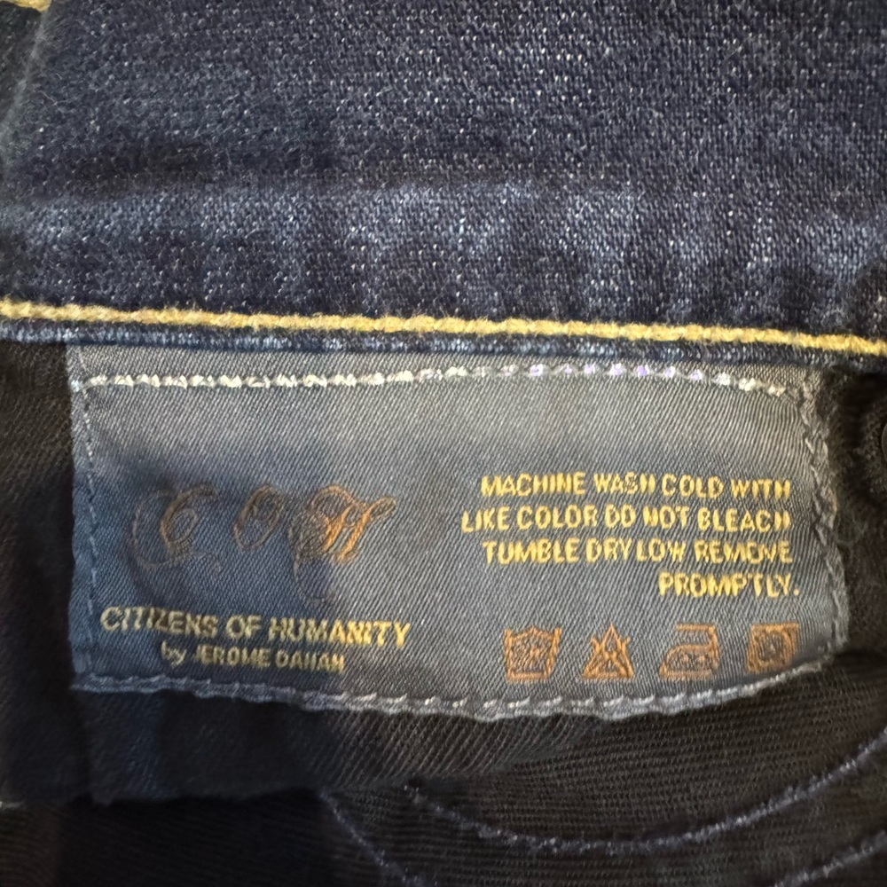 Citizens Of Humanity Dark Blue Kelly Low Rise Jeans - Picture 5 of 15